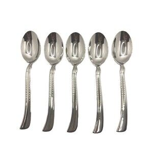 Lenox Simply Fine Twist 5 Piece Teaspoon Set 18/10 Stainless Vietnam New